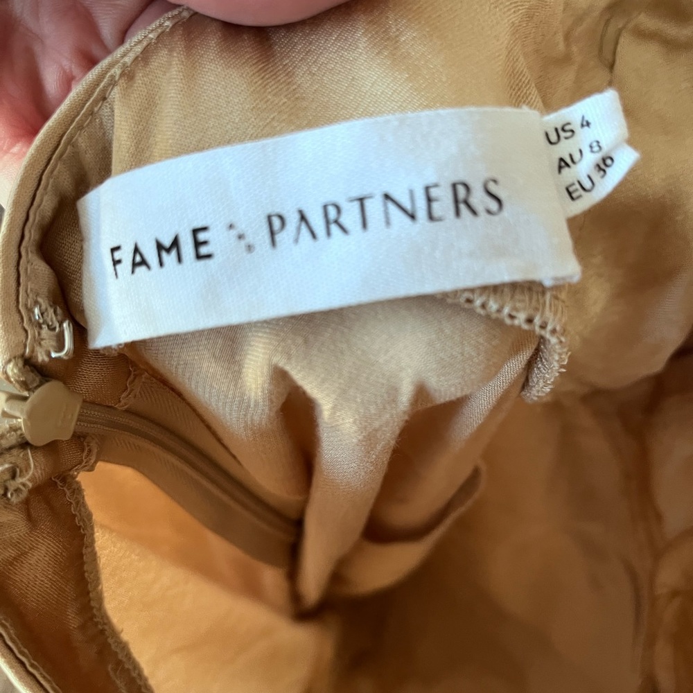 Fame and Partners Gold Wedding Dress - Picture 4 of 4